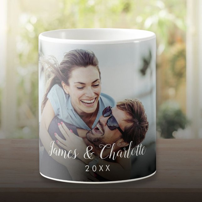 Your Favourite Couple Photo Script Name Coffee Mug (Your Favorite Couple Photo Script Name Coffee Mug)