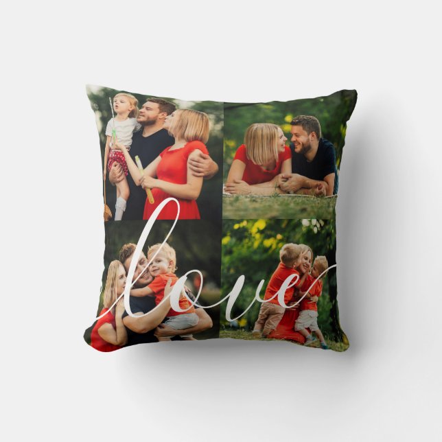 Your Favourite Family Photo Collage Cushion (Front)