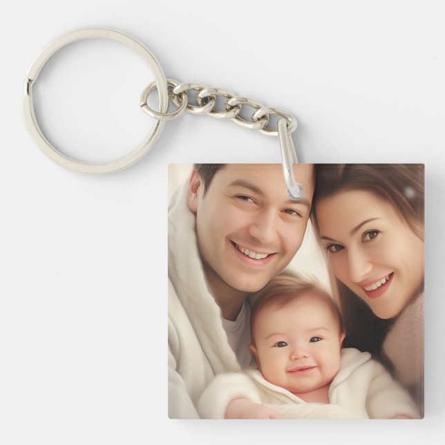 Your Favourite Family Photo Key Ring (Front)