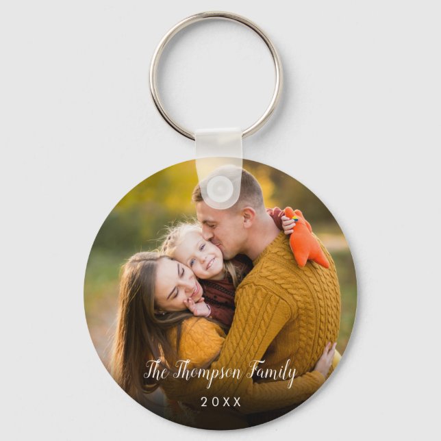 Your Favourite Family Photo Key Ring (Front)