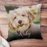 Your Favourite Pet Photo Cushion<br><div class="desc">Personalise with your favourite pet photo to create a unique memory and gift. A lovely keepsake to treasure! Designed by Thisisnotme©</div>