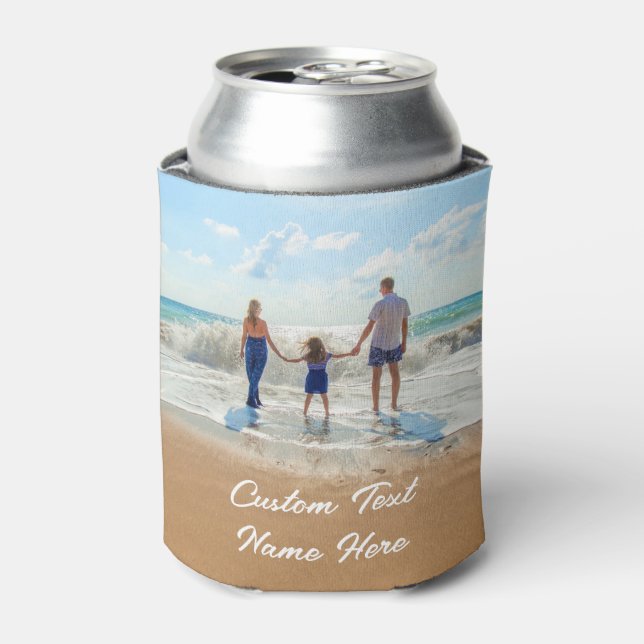 Your Favourite Photo Can Cooler with Custom Text (Can Front)