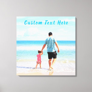 Your Favourite Photo Canvas Print with Custom Text