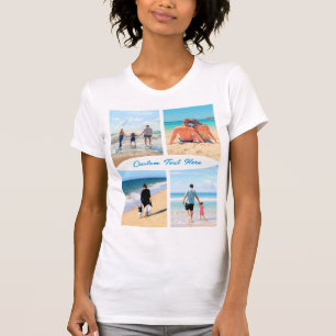 Your Favourite Photo Collage T-Shirt Custom Text