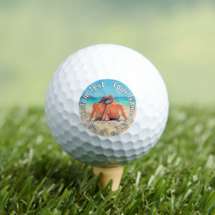 Your Favourite Photo Golf Balls with Custom Text
