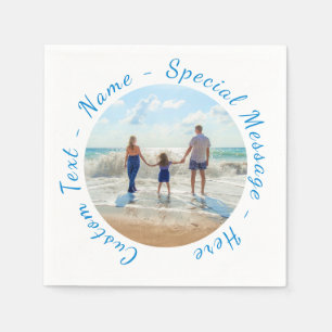 Your Favourite Photo Napkins with Custom Text
