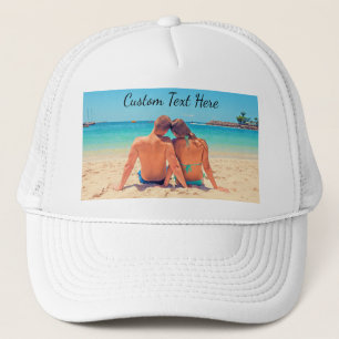 Your Favourite Photo Trucker Hat with Custom Text