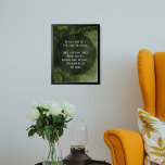 Your Favourite Quote Dark Green Grungy Bubbles Poster<br><div class="desc">The background is covered with a scratched, distressed, vintage grunge graphic in a dark, deep green; interspersed with the textures are are bold, festive bubble-like circles created from bokeh light flares. You are welcome to replace my piece of digital art with your own, or even with a photo you love!...</div>