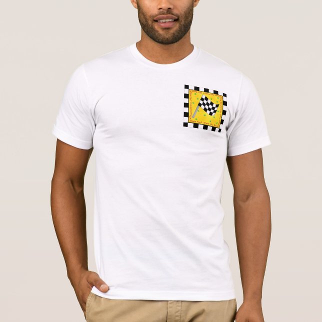 Your Favourite Race Team Chequered Flag Custom T-Shirt (Front)