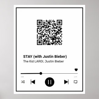 Your Favourite Song on A Poster