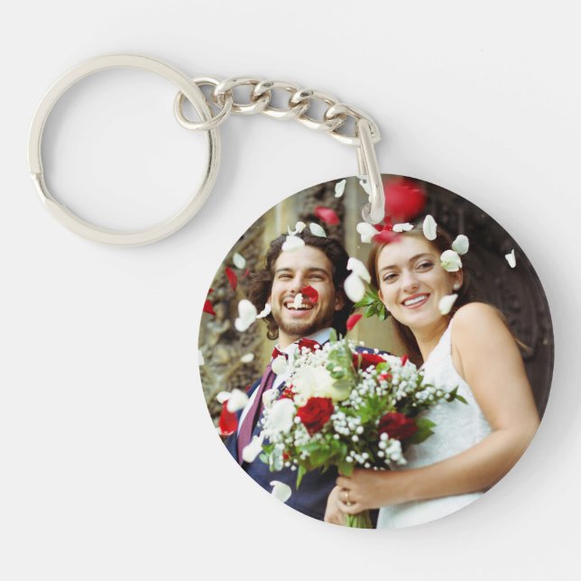 Your Favourite Wedding Photos Key Ring (Front)