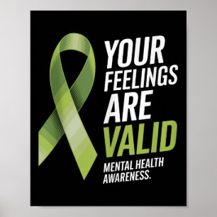 Your Feelings Are Valid Mental Health Awareness Ri Poster