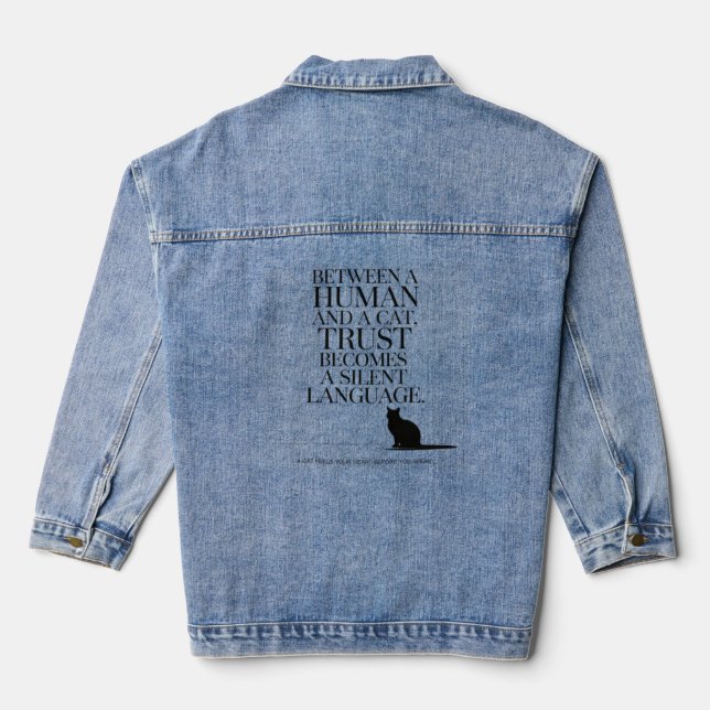 Your Feline Friend Denim Jacket (Back)