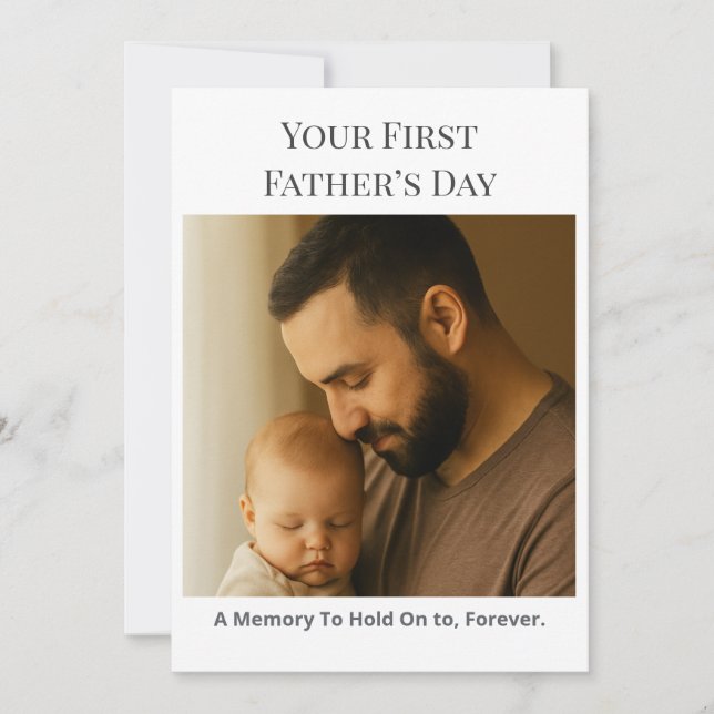 Your First Father’s Day – Custom Photo Card (Front)