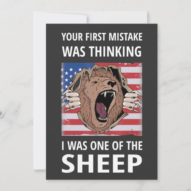 Your First Mistake Was Thinking I Was One Of The S Invitation (Front)