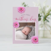 Your First Mother's Day Daisy Photo  Flat Card (Standing Front)