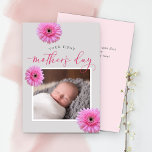 Your First Mother's Day Daisy Photo  Flat Card<br><div class="desc">Personalise the message on the back or delete the text for the hand-written message. Message me if you need assistance or have any special requests.</div>