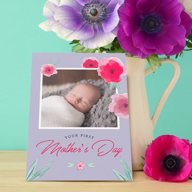 Your First Mother's Day Photo Flat Card (Your First Mother's Day Photo Flat Card)