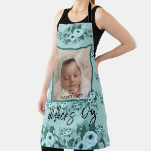 Your First Mother's Day Rose Greenery Photo Apron