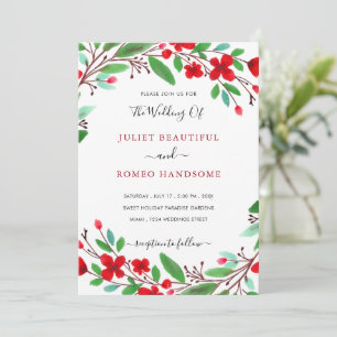 Your Floral Watercolor Wedding Invitation Template