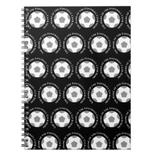 Your Football Team in Black & White Notebook
