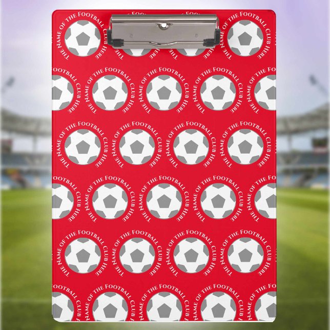 Your Football Team in Red Football Coach Clipboard (Creator Uploaded)