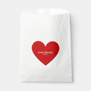 Your Friend Red Heart Cute Kids Favour Bag