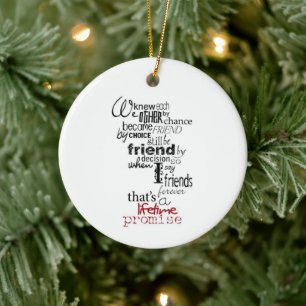**YOUR FRIENDSHIP MEANS TO ME** CHRISTMAS ORNAMENT