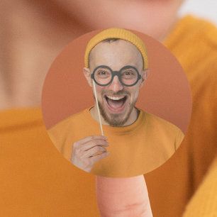 Your Funny Photo Selfie Upload Classic Round Sticker