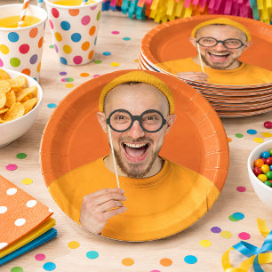 Your Funny Photo Selfie Upload Paper Plate
