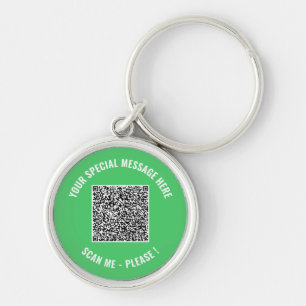 Your Funny QR Code Keychain Gift with Custom Text