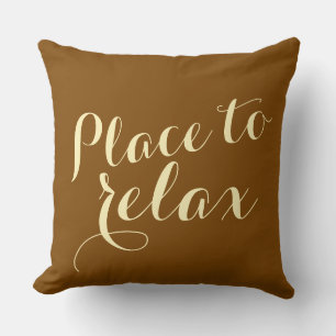 Your funny saying: Place to relax Cushion
