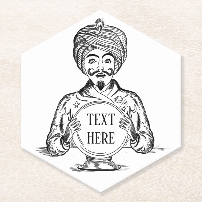 Your Future "Customise Text" Paper Coaster (Front)