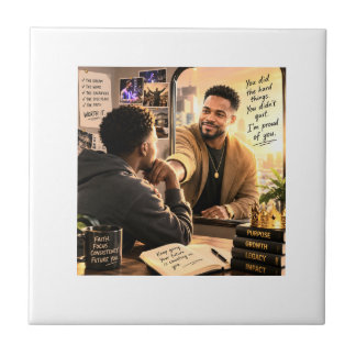 Your Future Self is Proud of You Ceramic Tile
