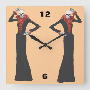 Your Ghoul Friend Square Wall Clock