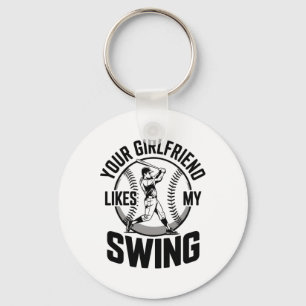 Your Girlfriend Likes My Swing Funny Bysebyll Quot Key Ring