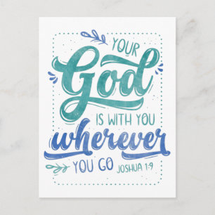 Your God is with you Postcard