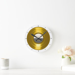 Your Gold Record Vinyl Music Disc Clock