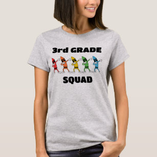 Your Grade Squad/Crew/Team Crayons Cute Teacher's T-Shirt