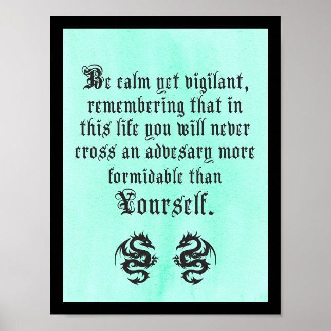 Your Greatest Adversary Truth Poster (Front)