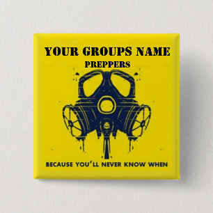 YOUR GROUPS NAME 15 CM SQUARE BADGE