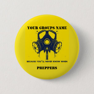 YOUR GROUPS NAME 6 CM ROUND BADGE