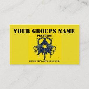 YOUR GROUPS NAME BUSINESS CARD