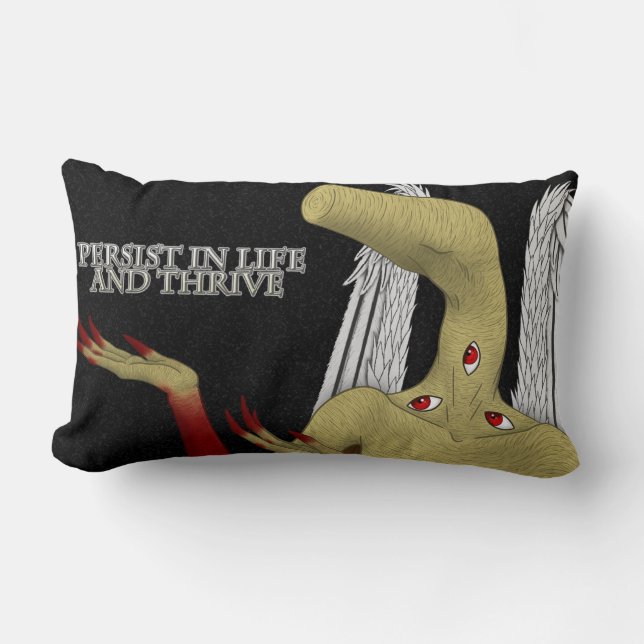 Your Guardian Angel Gives Words of Encouragement Lumbar Cushion (Front)