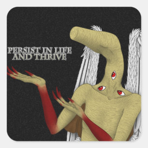 Your Guardian Angel Gives Words of Encouragement Square Sticker