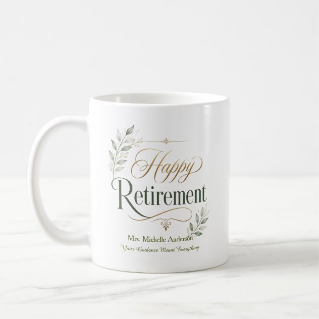Your Guidance Meant Everything Personalised Name Coffee Mug (Left)