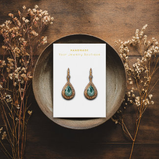 Your Handmade Boutique Earring Business Cards