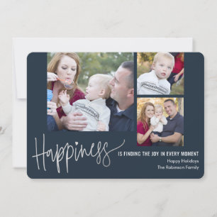 Your Happiness 3 Photos Holiday Photo Cards