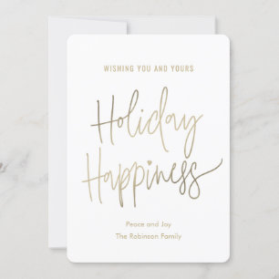 Your Happiness Simple Holiday Cards