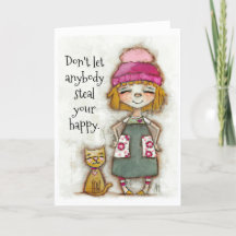 Your Happy - Encouragement card (blank inside)